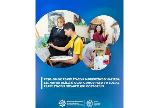 120-dən çox əlilliyi olan gənc yeni peşə öyrənir