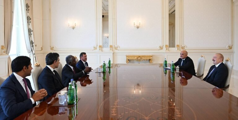 İlham Əliyev “Global Infrastructure Partners” şirkətinin rəhbərini qəbul edib