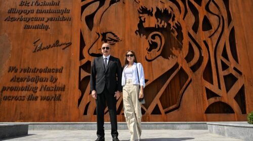 İlham Əliyev Şamaxıda “Nəsimi Bağları” kompleksi ilə tanış olub