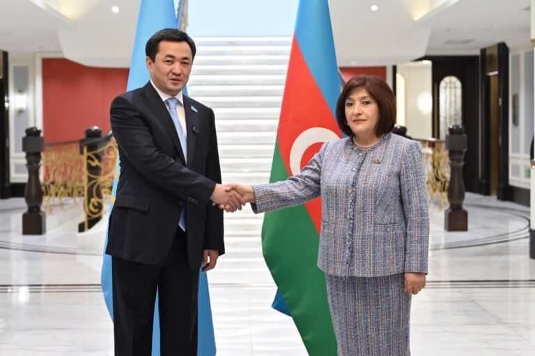 Sahibə Qafarova Qazaxıstan Qurultayının Sədri Aybek Dadebay İlə Görüşüb