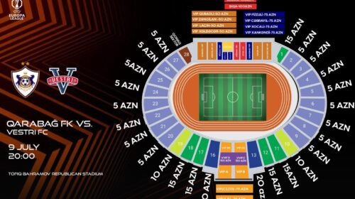 “Qarabağ” -“Vestri” oyununun biletləri sabahdan satışda olacaq!